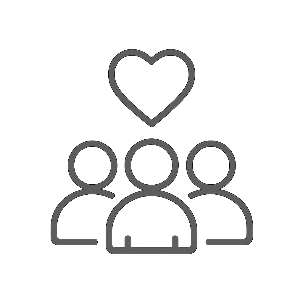 わたしたちは、愛を重視しています。